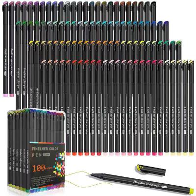 China Administrative Staff Color Set 12/24/36/48/60/100 Micro Tip Fineliner Pen Drawing Painting Sketch Fine Line 0.4mm for sale