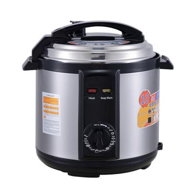 China 220v low power stainless steel housing pot vacuum 8L aluminum inner automatic 24 hour preset electric pressure cooker for sale