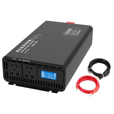 China Pure Sine Wave Inverter 12V 24V 48V 60V 72V 1000w DC To AC100V 110V 120V Full Power Inverter 310*173*76mm (L*W*H) for sale