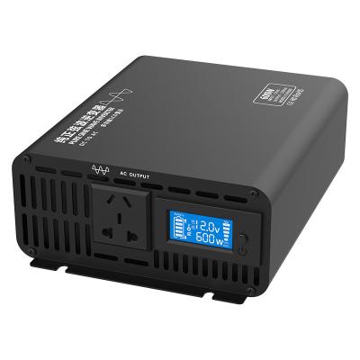 China 600W DC to 12V 24V AC Inverter to 220V/110v Inverter Power Supply Pure Sine Wave AC Inverter OEM 288*173*76mm (L*W*H) for sale