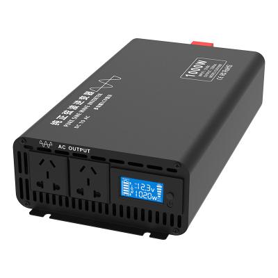 China High Efficiency 110V 120v 220V 230V DC 1000W Sine Wave Inverter 1KW 12V 24V DC Power Off Pure Grid Inverter 310*173*76mm (L*W*H) for sale