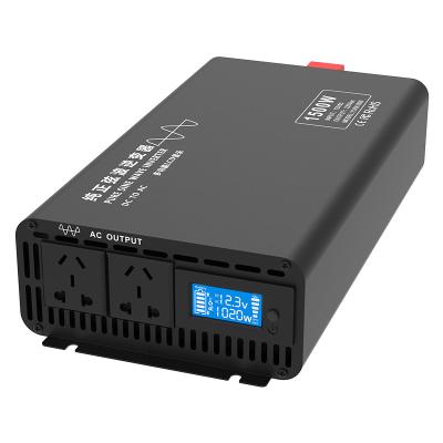 China High Efficiency 1500W Inverter DC 12V 24V 48V 60V 72V AC 220V 110V Off Grid Pure Sine Wave Inverter 310*173*76mm (L*W*H) for sale