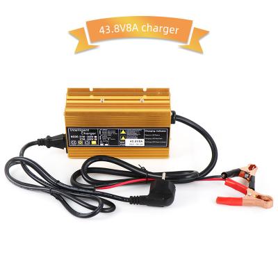 China 36V LiFePO4 8A 10A 15A 20A lithium battery battery charger current 3.2V LiFePO4 12s/43.8v 600W lithium ion battery smart charger for sale