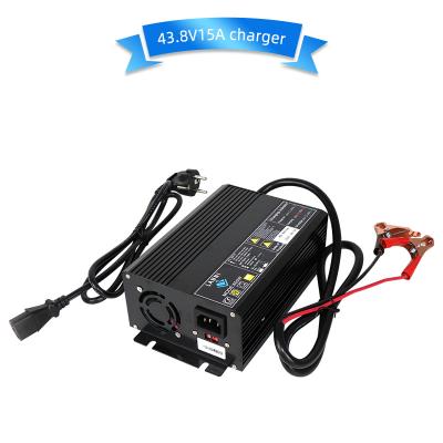 China 36V LiFePO4 10A 15A 20A lithium battery charger 36V LiFePO4 10A 15A 20A smart electric golf scooter rv forklift 3.2v12s/43.8v 600W lithium ion battery charger for sale