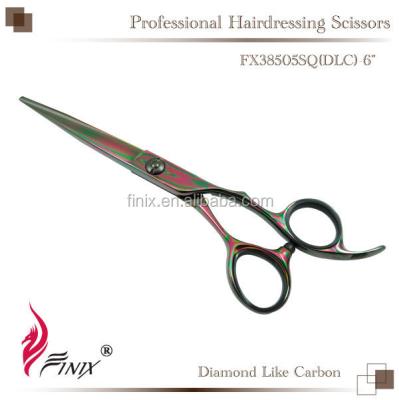 China Professional Hairdressing Scissors Diamond Like Carbon Coating Cobalt Hair Scissors for sale