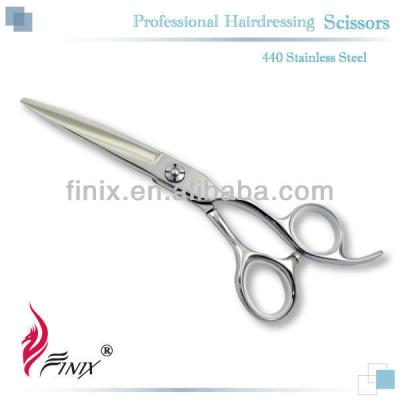 China Professional Hairdressing Scissors 440 Stainless Steel Japanese Hairdressing Scissors for sale