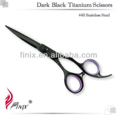 China Hairdressing Scissors Black Titanium Professional Hairdressing Scissors for sale