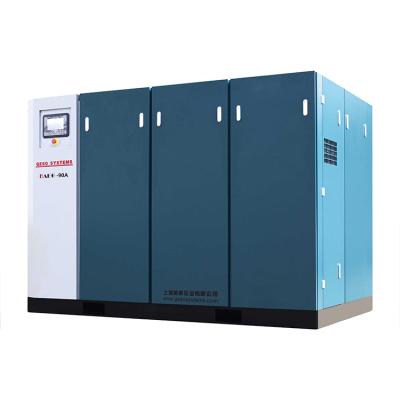 China Lubricated medium lubricated and high pressure screw air compressor for sale