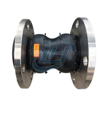 China Best Service Pn16 Corrosion Resistant Double Ball Galvanized Rubber Joint Flange Rubber Expansion Joints For Wholesale for sale