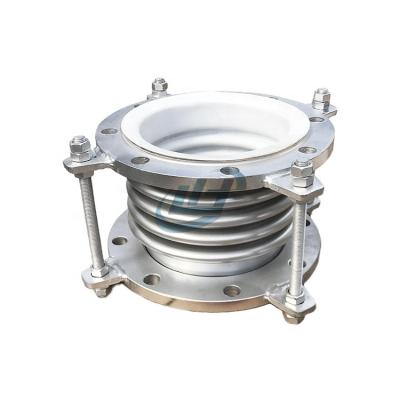 China Stainless Steel Good Quality Ptfe Ptfe Expansion Joint Pipe Compensator Steel Liner Fixed Bellows for sale