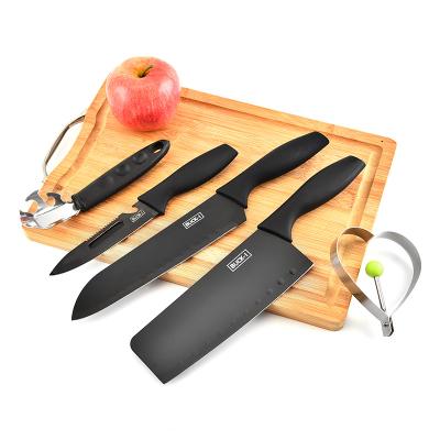 China Viable Multifunctional Kitchen Knife Set Kitchenware Starter Household Chef Vegetable Fruit Knife 5 Set for sale