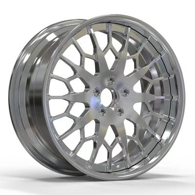 China Custom Popular 22 Inch Forged 2 Piece Passanger Car OEM Alloy Wheel Passenger Car Rims 17 18 20 Wheels 5 6 Holes For BMW for sale