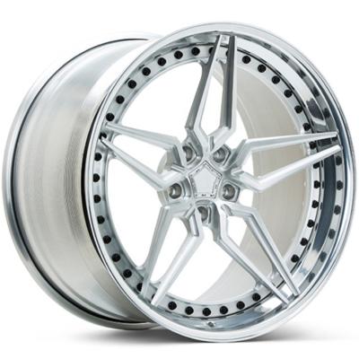 China Passanger Car Custom 2 Piece Alloy Forged 20 Inch PCD Rims 5x112 5x120 5x114 .3 20 Inch Alloy Wheel 18/19/22 Inch for sale