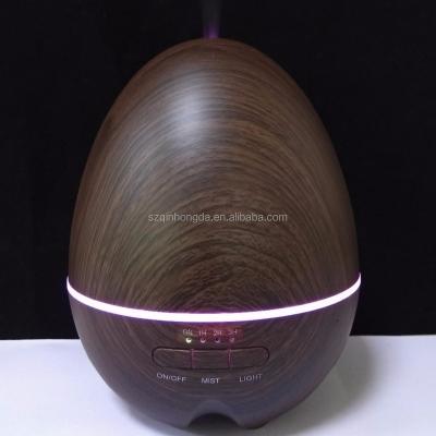 China Household Aickar Aickar Aroma Diffuser Supplier 400ml Wood Grain Aroma Diffuser Ultrasonic Essential Oil Mist Humidifier for sale