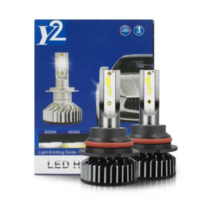 China Automobile Lamp F2 LED Headlight 9007 HB3 HB4 H11 H7 H1 H3 Lighting System 6000K LED C6 9007 Car Bulb for sale