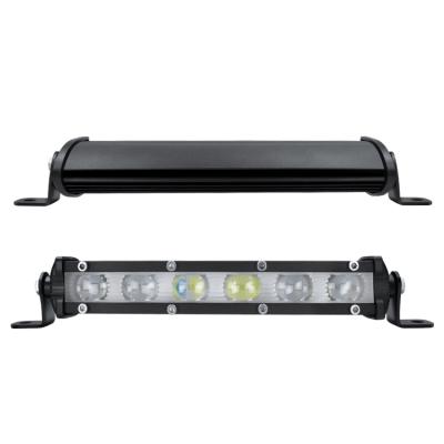 China Automotive industry 7 inch LED work light bar 4D 6D offroad led work light 18W spot beam flood beam cree led light bar for sale