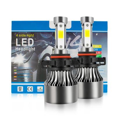 China Automobile Lamp X7 LED H16 Car Headlight 4 Side Led Headlight COB Chip Led Auto Headlight for sale