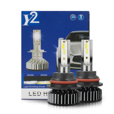 China Automobile lamp F2 led headlight 9004 lamp 40w 8000lm led headlight kits 6000k led headlights for motorcycles for sale