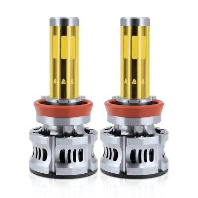 China Aluminum auto lighting 100w 8000lm n8 led car headlight H11 9005 9006 h7 h4 COB chip car led headlight for sale