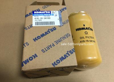 China genuine wa200 wa150 wa100 Komatsu bulldozer spare parts 418-18-34160 oil filter cartridge for sale