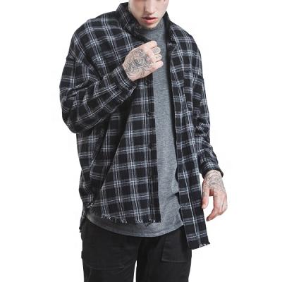 China Wholesale 100% Cotton Flannel Shirt OEM Anti-pilling Plaid Shirt Wholesale Custom Long Sleeve Shirt for sale