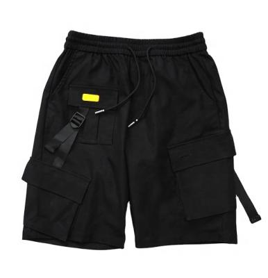 China Anti-Wrinkle OEM Custom Mens Streetwear Shorts Buckle Cargo Shorts Mens for sale