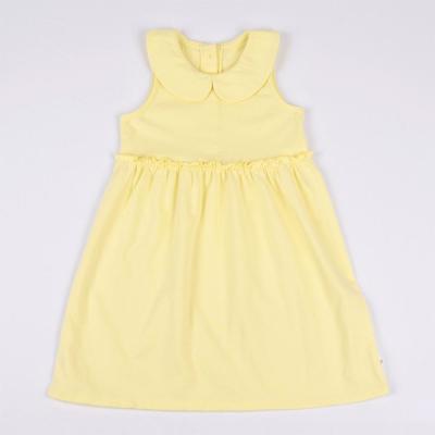 China Anti-Static Girls Dresses Solid Color Kids Clothing Casual Wear Sleeveless Bestselling Soft Cotton Comfortable Dress for sale