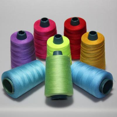 China High tenacity factory price silicone oil core spun pure polyester spun waterproof sewing thread for sale