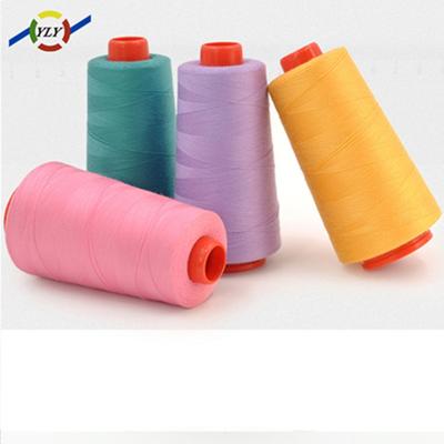 China High tenacity textured polyester yarn gramax spun polyester sewing thread silk ne 40/2 5000meters for sale