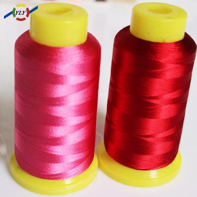 China Bright Abrasion-Resistant 100% Polyester 150/2 Rayon Embroidery Thread for sale