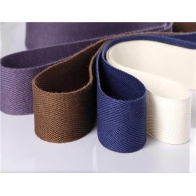 China Cotton Viable Webbing Herringbone Tape For Bag Handle for sale