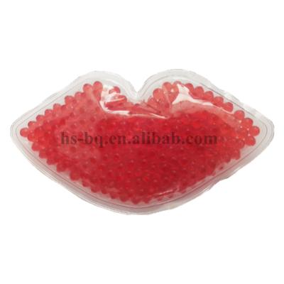 China Hot Selling Hot Selling Health Care Gel PVC Lip Shape Cold Packed Ice Packs for sale