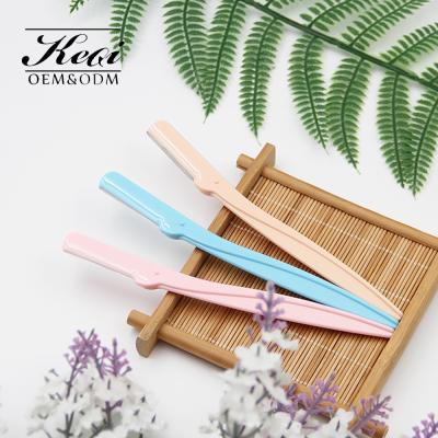 China Japan Imported 3PCS Eyebrow Razor Blade Set Stainless Steel Blade Women Safty Eyebrow Razor Eyebrow Trimmer Set for sale