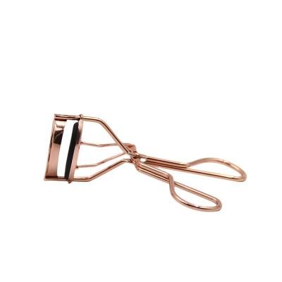 China Eyelash Curler KEQI Makeup Tools Stainless Steel Eye Lash Curler Easy Handle Rose Gold Eyelash Curler for sale