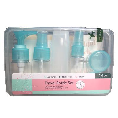 China Personal Care Portable Empty Bottle Accesory Travel Travel Bottle Set 9Pcs for sale