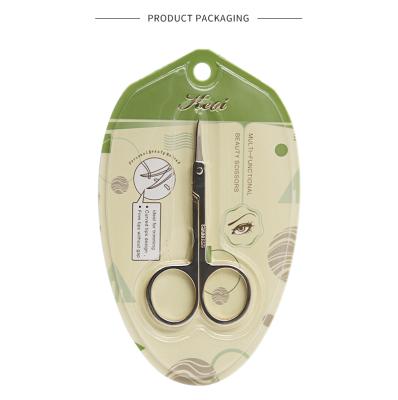 China Professional Portable Eyebrow Scissors Stainless Steel False Eyelash Tools Eyebrow Makeup Scissors for sale