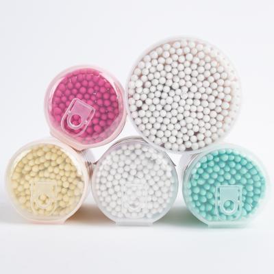 China SBeautiful Factory 100pcs 200pcs Organic Cotton Pads Double 100% Cotton Tipped Universal Paper Sticks Cotton Buds for sale