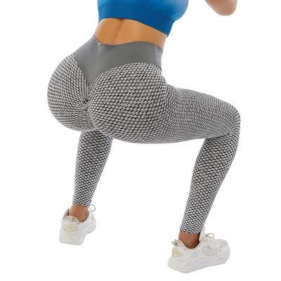 China Custom Made Breathable Plus Size V Shape Waisted Yoga Pants Recycle Booty Yoga Gaiters For Women for sale