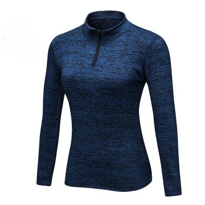 China Custom Cheap Breathable Soft Comfortable Long Sleeve Zipper Top Women's Red Yoga Jacket - for sale