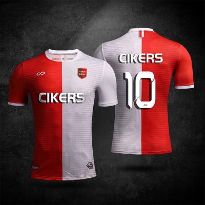 China Custom Team Breathable Quick Dry Men's Football Wear Soccer Jersey Shirt Sports Quick Dry for sale