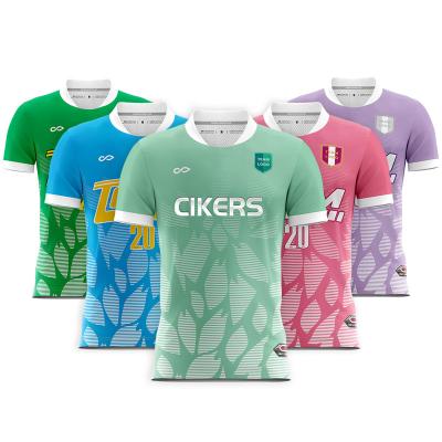 China OEM Quick Dry Wholesale Adults Youth Sports Kids Football Team Soccer Jersey Custom Sublimation Uniform for sale