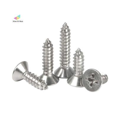 China Furniture XiaoXiNuo Factory Cross Countersunk Stainless Self Tapping Self Tapping Furniture Wood Screws for sale