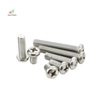 China Pan Head Machine Screw Stainless steel recessed by Pan XiaoXiNuo Factory Custom Cross 304/316 series head machine screws for sale