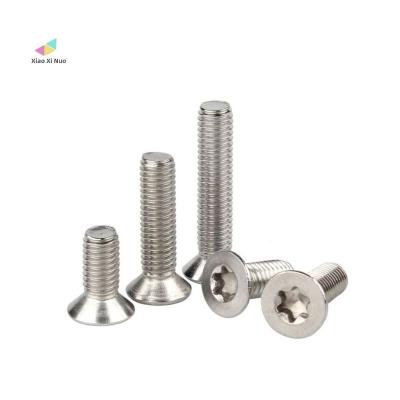 China XiaoXiNuo Factory Standard Size M3M4M5M6 Stainless Steel Head Torx Screw SS304 SS316 Flat Countersunk Machine Screw for sale