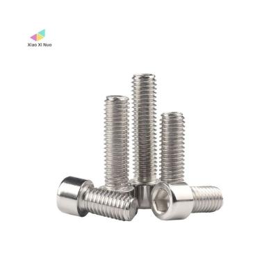 China HEX XiaoXiNuo Factory Size Quality Din7984 Stainless Steel A2 A4 Thin Cylindrical Hex Socket Head Machine Screw for sale