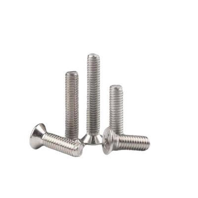 China XiaoXiNuo Factory Phillips Flat Cross Recessed Countersunk Stainless Steel Flat Head Machine Screw Zinc Coated Carbon Steel Screw for sale