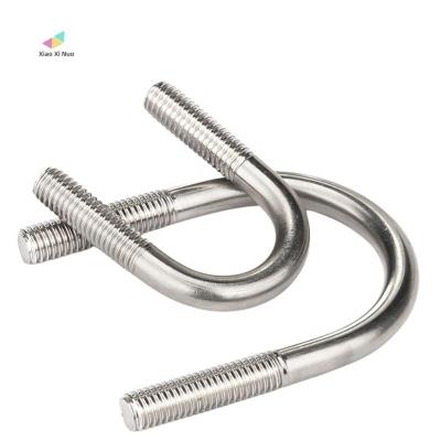 China Manufacturers DIN3570 SS304 SS316 OEM ODM Stainless Steel XiaoXiNuo Stainless Steel U Bolt U Type Bolt All Sizes for sale