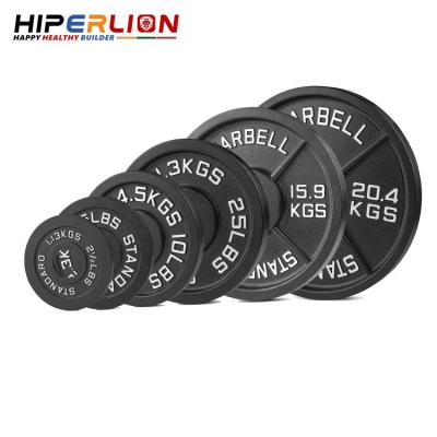 China 5kg 10kg 20kg 25kg set cast iron weight plates weightlifting weightlifting grip gym standard kilogram 5KG 10KG 20KG 25KG set cast iron weight plates for sale