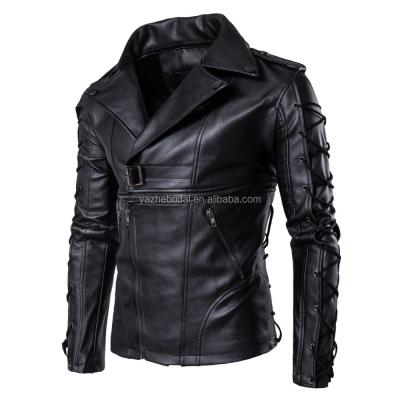 China High-end New Style Good Quality Leather Jacket Good Quality Leather Coat Men's Motorcycle Coat Leather Coat for sale