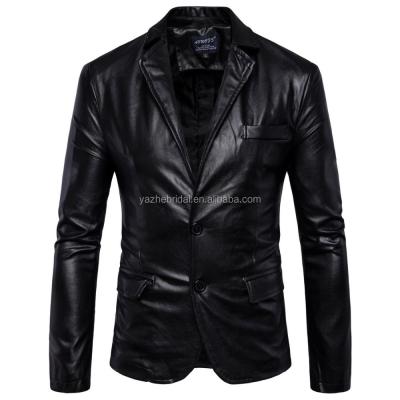 China New Style Sustainable England Leather Men's Coat Clothing Motorcycle Leather Coat for sale